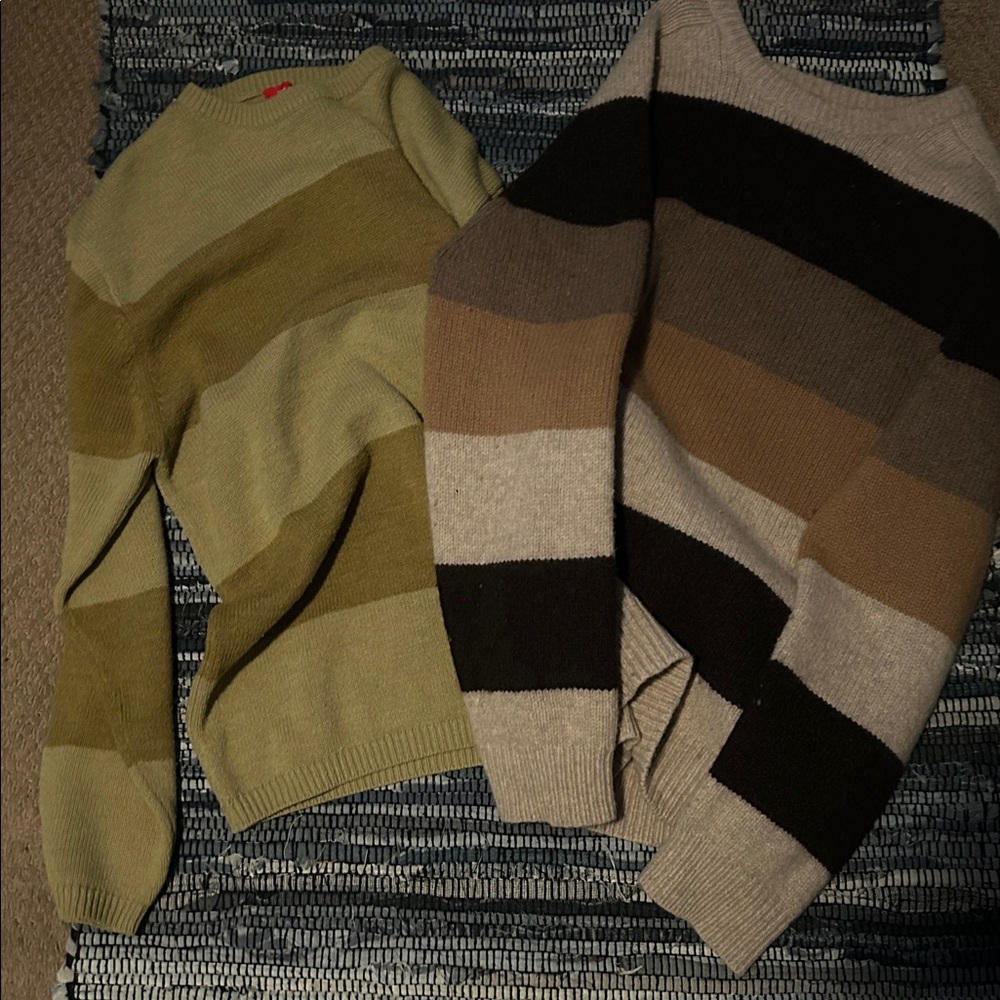 Striped fall sweaters